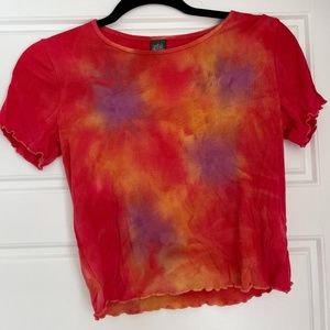 Cropped Tie Dye T-Shirt